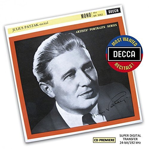Patzak Julius - Recital i gruppen CD / Klassisk hos Bengans Skivbutik AB (1055042)