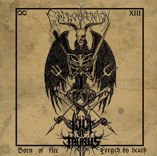 Kult Of Taurus / Erevos Aenaon - Born Of Fire, Forged By Death i gruppen CD / Metal/ Heavy metal hos Bengans Skivbutik AB (1131279)