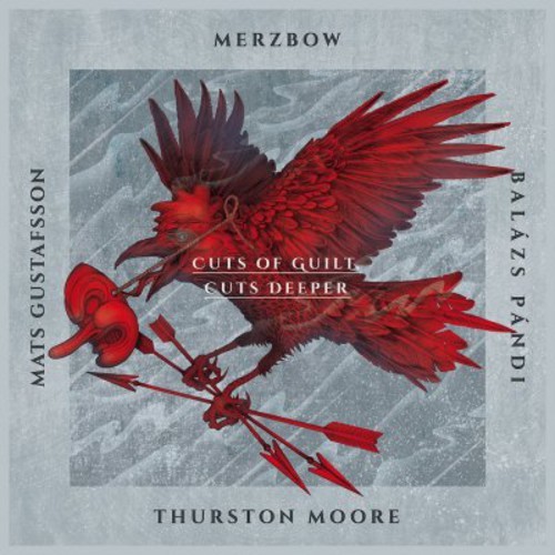 Merzbow Mats Gustafsson Balazs Pa - Cuts Of Guilt, Cuts Deeper i gruppen VINYL / Pop hos Bengans Skivbutik AB (1267145)