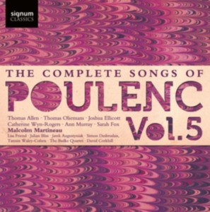 Poulenc Francis - The Complete Songs, Vol. 5 i gruppen CD hos Bengans Skivbutik AB (1552121)