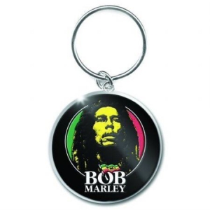 Bob Marley - Bob Marley Logo Face Keychain i gruppen Minishops / Bob Marley hos Bengans Skivbutik AB (1556217)