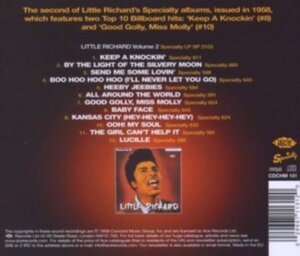 Little Richard - Volume 2 i gruppen CD hos Bengans Skivbutik AB (1811080)