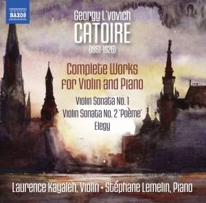 Catoire Georgy - Complete Works For Violin & Piano i gruppen CD hos Bengans Skivbutik AB (1967946)