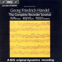 Handel George Frideric - Complete Recorder Sonatas i gruppen CD hos Bengans Skivbutik AB (2006410)