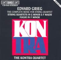 Grieg Edvard - String Quartet G Min/F Min/Fug i gruppen CD hos Bengans Skivbutik AB (2006815)