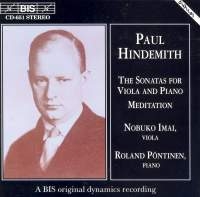 Hindemith Paul - Son For Vla Piano /Meditation i gruppen CD hos Bengans Skivbutik AB (2007388)