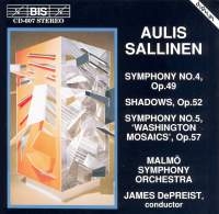 Sallinen Aulis - Symphony 4/5 /Shadows Op52 i gruppen CD hos Bengans Skivbutik AB (2008352)