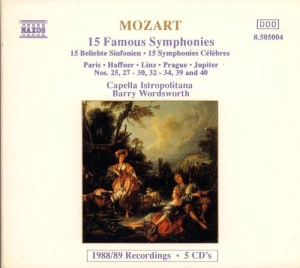 Mozart Wolfgang Amadeus - 15 Famous Symphonies i gruppen CD hos Bengans Skivbutik AB (2009396)