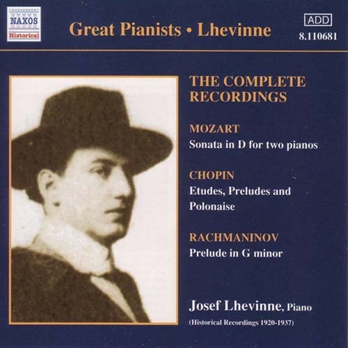 Various - Joseph Lhevinne i gruppen CD hos Bengans Skivbutik AB (2009546)