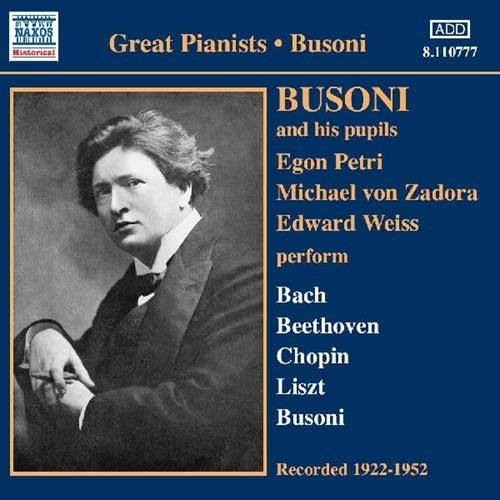 Various - Busoni & Pupils i gruppen CD hos Bengans Skivbutik AB (2009619)