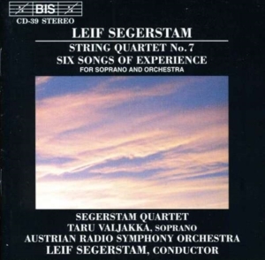 Segerstam Leif - String Quartet 7/Experience So i gruppen CD hos Bengans Skivbutik AB (2010088)