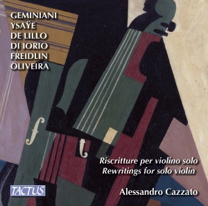 Alessandro Cazzato - Rewritings For Solo Violin i gruppen CD hos Bengans Skivbutik AB (2109800)