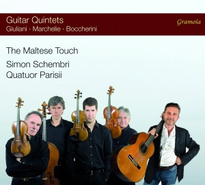 Quatuor Parisii Simon Schembri - The Maltese Touch - Guitar Quintets i gruppen CD hos Bengans Skivbutik AB (2298908)