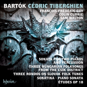 Cedric Tiberghien - Sonata For Two Pianos And Percussio i gruppen CD hos Bengans Skivbutik AB (2301404)