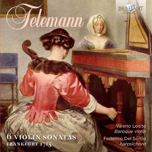 Valerio Losito Federico Del Sordo - 6 Violin Sonatas, Frankfurt 1715 i gruppen Externt_Lager / Naxoslager hos Bengans Skivbutik AB (2384981)