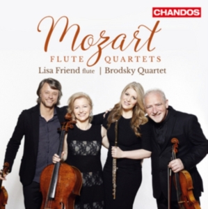 Lisa Friend Brodsky Quartet - Flute Quartets i gruppen CD hos Bengans Skivbutik AB (2396340)