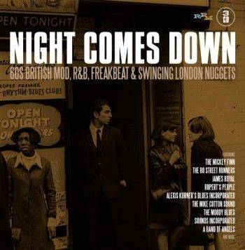 Various Artists - Night Comes Down: 60 British Mod R& i gruppen CD / Toppselgere hos Bengans Skivbutik AB (2422594)
