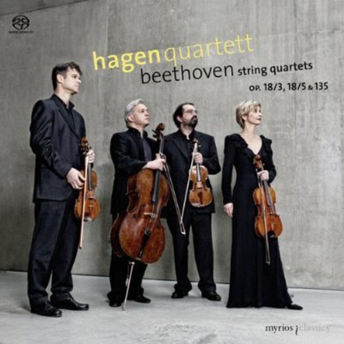 Beethoven Ludwig Van - String Quartets Nos. 3, 5 & 16 i gruppen CD / Klassisk hos Bengans Skivbutik AB (2492409)