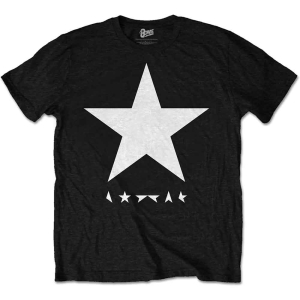 David Bowie/ T-shirt Blackstar White Star on Black Mens TS (S) i gruppen Minishops / David Bowie / David Bowie Merch hos Bengans Skivbutik AB (2626146)