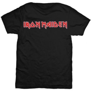Iron Maiden -  Logo Men's Black T Shirt (M) i gruppen Minishops / Iron Maiden hos Bengans Skivbutik AB (2626310)