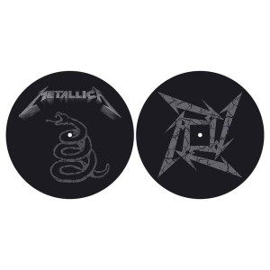 Metallica - The Black Album Slipmat Pair i gruppen Minishops / Metallica hos Bengans Skivbutik AB (2645221)