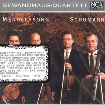Gewandhaus-Quartett - Mendelssohn,Schumann: Streich- i gruppen CD / Pop hos Bengans Skivbutik AB (3043415)