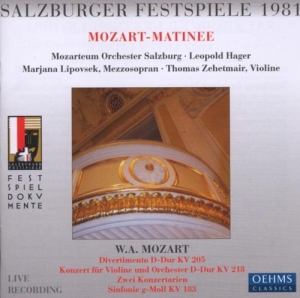 Mozart - Sf Matineen Hager i gruppen CD hos Bengans Skivbutik AB (3187360)