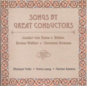 Buelow/Walter/Krauss - Dirigentenlieder i gruppen CD hos Bengans Skivbutik AB (3187460)