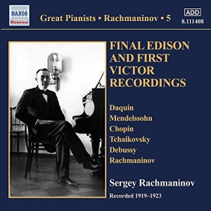 Rachmaninov Sergey - Final Edison And First Victor Recor i gruppen CD hos Bengans Skivbutik AB (3272722)