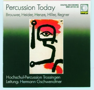 Regner Brouwer Henze Heider + - Percussion Today i gruppen CD hos Bengans Skivbutik AB (3311248)