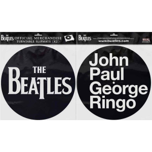 The Beatles - Drop T Logo & Jpgr Slipmat Pair i gruppen Minishops / Beatles hos Bengans Skivbutik AB (3407114)