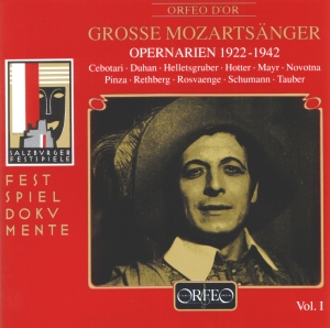Mozart W A - Grosse Mozartsänger, Vol. 1 i gruppen CD hos Bengans Skivbutik AB (3489932)