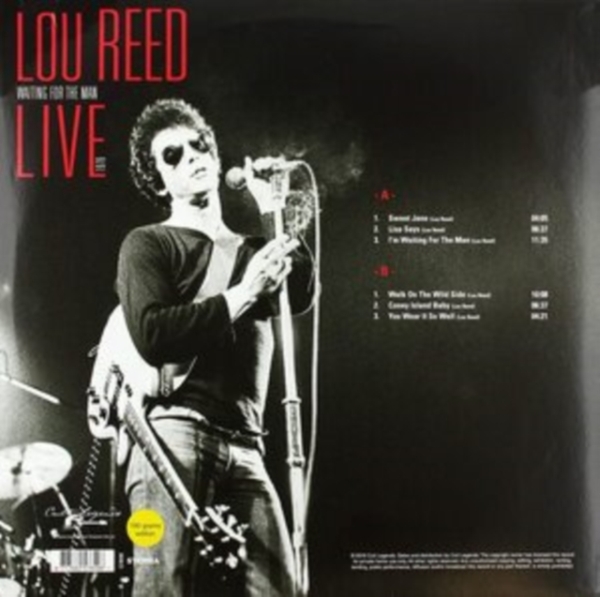 Reed Lou - Waiting For The Man Live 1976 (180G i gruppen VINYL / Toppselgere hos Bengans Skivbutik AB (3513020)