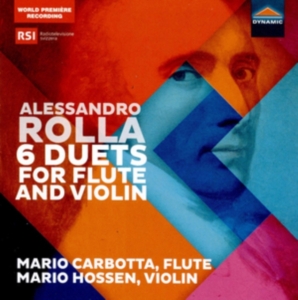 Rolla Alessandro - 6 Duets For Flute And Violin i gruppen CD hos Bengans Skivbutik AB (3597458)