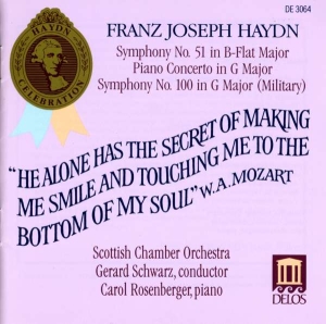 Haydn Franz Joseph - Symphonies 51 & 100 Piano Concerto i gruppen CD hos Bengans Skivbutik AB (3677390)