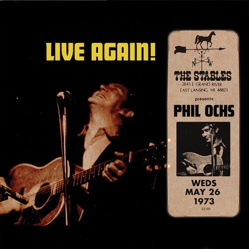 Phil Ochs - Live Again! Recorded Saturday May 2 i gruppen CD / Pop hos Bengans Skivbutik AB (3691790)