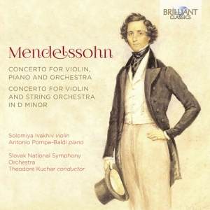 Mendelssohn Felix - Concerto For Violin And String Orch i gruppen CD hos Bengans Skivbutik AB (3704321)