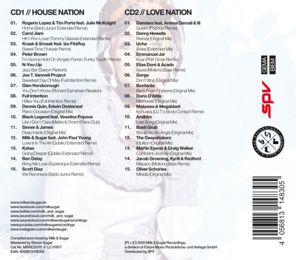 Various Artists - Milk & Sugar Winter Session 2020 i gruppen CD / Toppselgere hos Bengans Skivbutik AB (3709526)