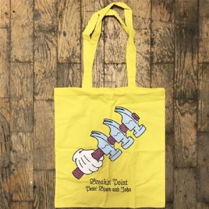 Peter Bjorn and John - Tote Bag - Breakin' Point (Gul) i gruppen Minishops / Peter Bjorn and John hos Bengans Skivbutik AB (3755148)