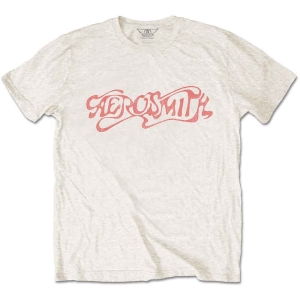 Aerosmith - Classic Logo Uni Natrl   (XL) i gruppen MERCHANDISE / T-shirt / Heavy Metal hos Bengans Skivbutik AB (3768399)