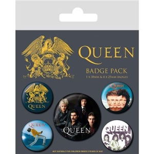 Queen - Badge Pack i gruppen MERCHANDISE / Pin-Button Badge / Pop-Rock hos Bengans Skivbutik AB (3778771)