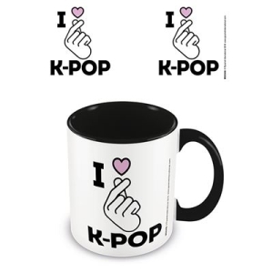 K-Pop - I Love K-Pop - Black Coloured Inner Mug i gruppen Minishops / K-Pop Minishops / K-Pop Øvrige hos Bengans Skivbutik AB (3779074)