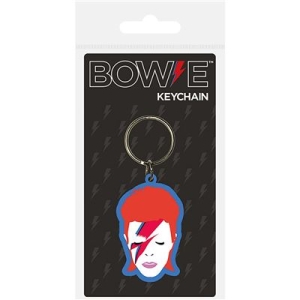 David Bowie - David Bowie (Aladdin Sane) Rubber Keycha i gruppen MERCHANDISE / Nøkkelring / Pop-Rock hos Bengans Skivbutik AB (3779079)