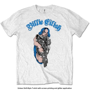 Billie Eilish - Bling Uni Wht    i gruppen MERCHANDISE / T-shirt / Pop-Rock hos Bengans Skivbutik AB (3795261)