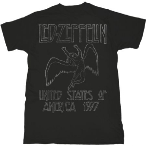 Led Zeppelin/ T-shirt - USA '77  (Men Black) (L) i gruppen -Start Tshirt hos Bengans Skivbutik AB (3827656)