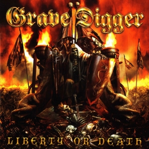Grave Digger - Liberty Or Death (Red/Black Splatte i gruppen VINYL / Metal hos Bengans Skivbutik AB (3846234)