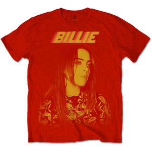 Billie Eilish - Racer Logo Jumbo Uni Red i gruppen MERCH hos Bengans Skivbutik AB (3865165r)