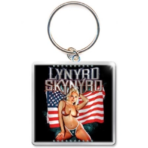 Lynyrd Skynyrd - Keychain: American Flag (Photo-print) i gruppen Minishops / Lynyrd Skynyrd hos Bengans Skivbutik AB (3882431)