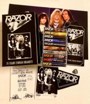 Razor - 35 Years Thrash Insanity (10 Mc Box i gruppen Metal hos Bengans Skivbutik AB (3905789)
