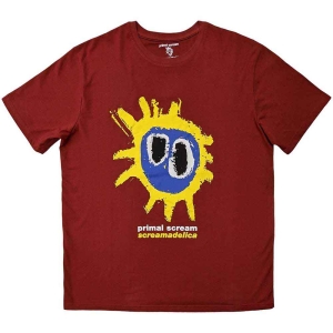 Primal Scream - Screamadelica Red Uni Tee T-Shirt  (XL) i gruppen MERCHANDISE / T-shirt / Pop-Rock hos Bengans Skivbutik AB (3921972)